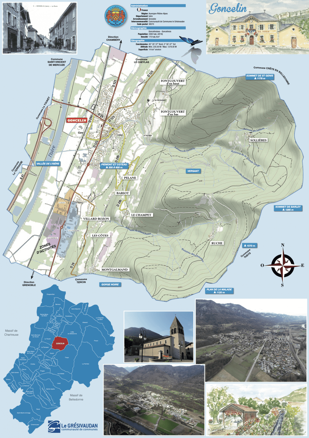 Plan commune Mairie de Goncelin