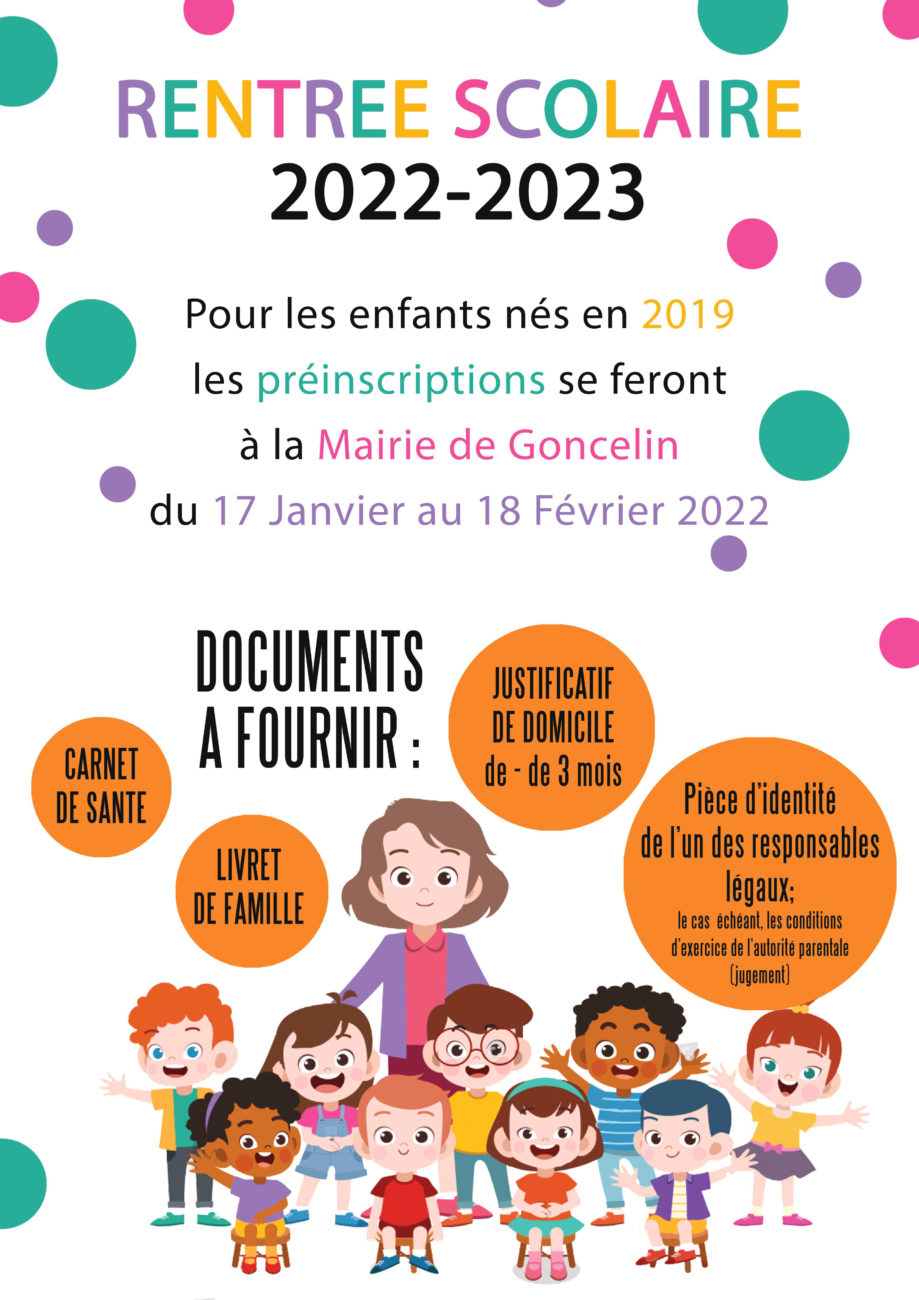 Rentrée scolaire 2022- 2023