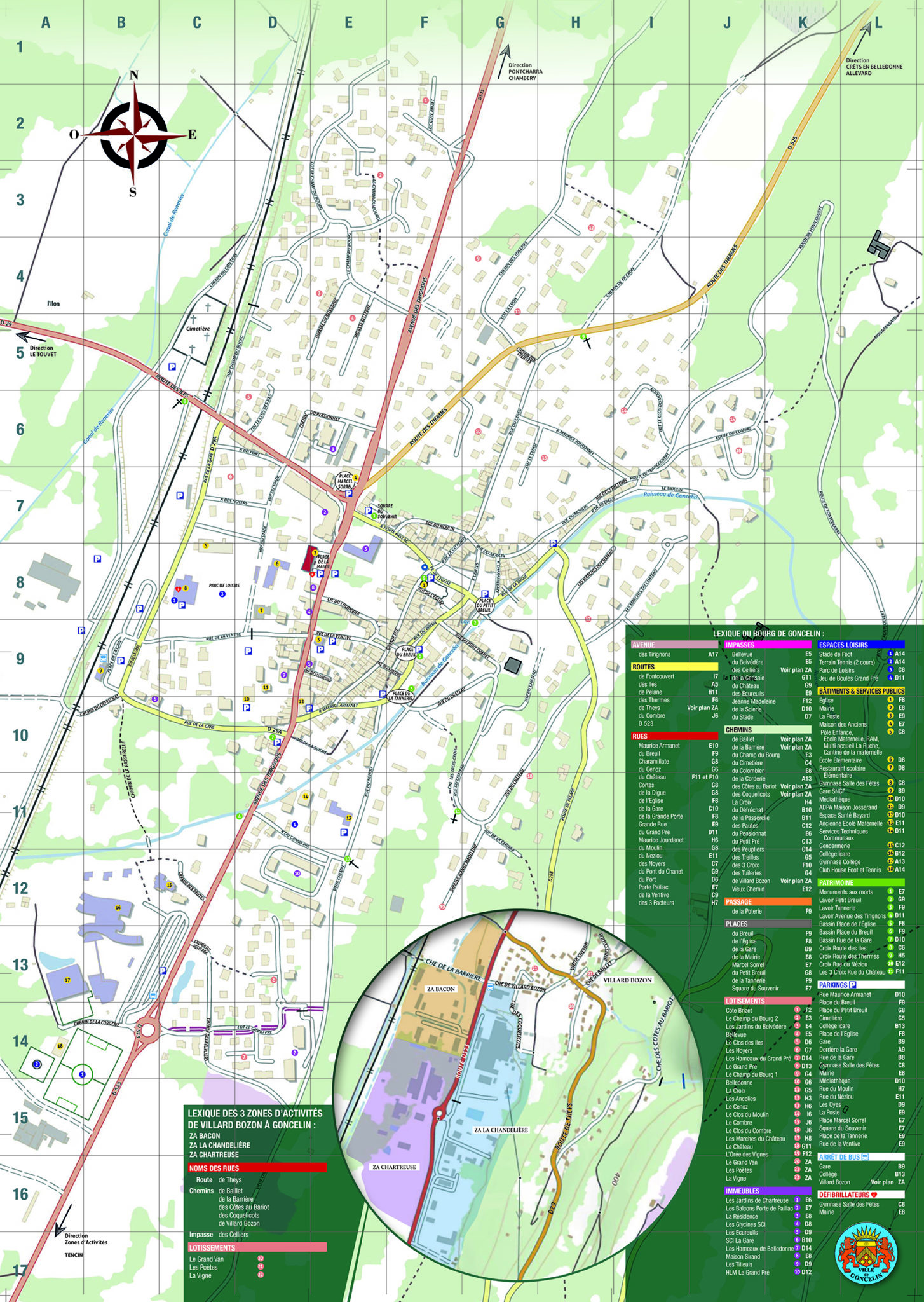 Plan commune Mairie de Goncelin