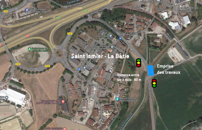 Travaux eau potable – route de Lancey à Saint-Ismier