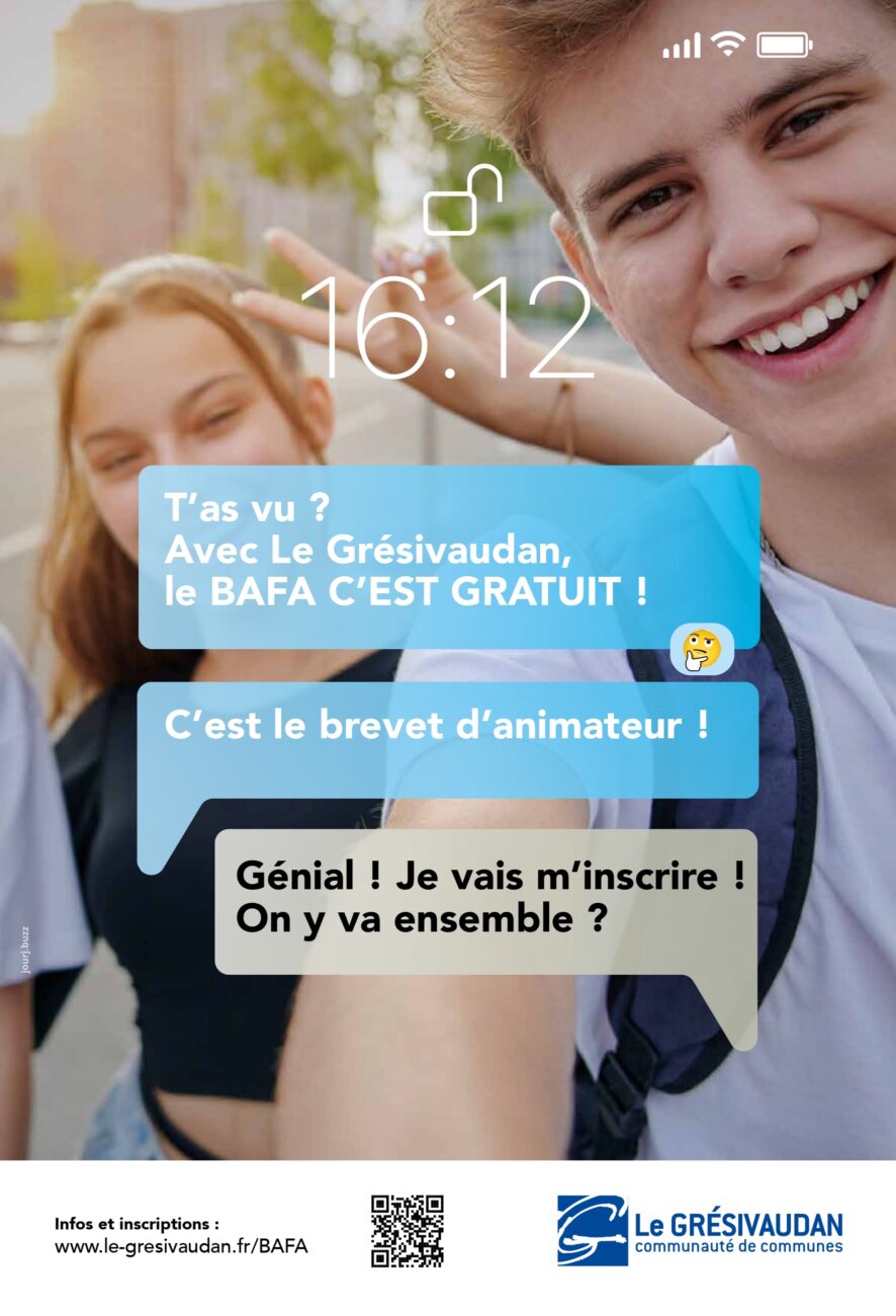 Formation BAFA proposée par la Communauté de Communes du Grésivaudan