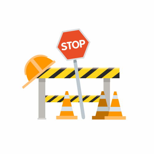 Travaux route des Îles et rue du Port