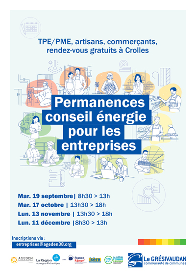 TPE, PME, artisans, commerçants et associations du Grésivaudan : vous souhaitez réduire vos factures d’énergie et améliorer le confort de vos locaux ?