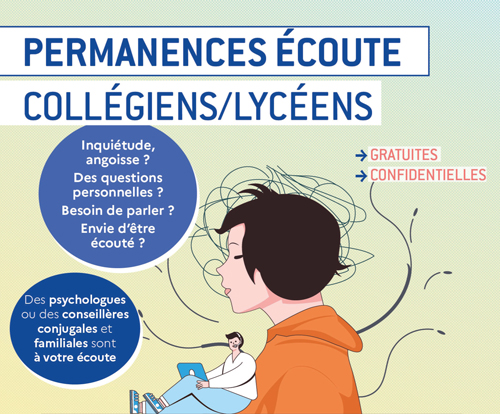 Permanences d’écoute pour les collégiens et les lycéens