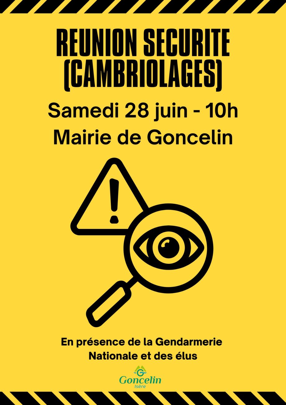 Réunion sécurité & cambriolages