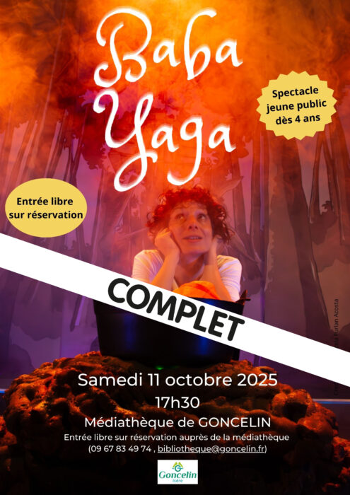 Le spectacle Baba Yaga est COMPLET