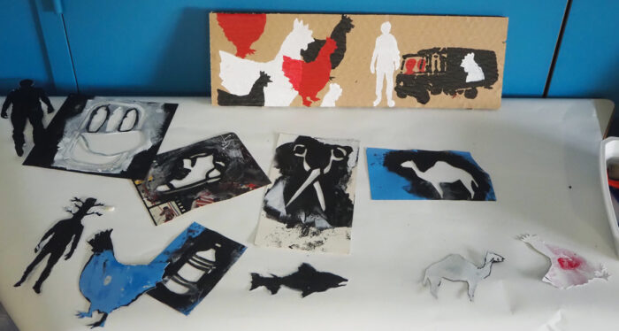 Atelier pochoir « à la manière Zoo-Project » à la Médiathèque