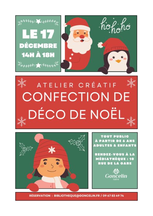 Atelier créatif – confection de décorations de Noël