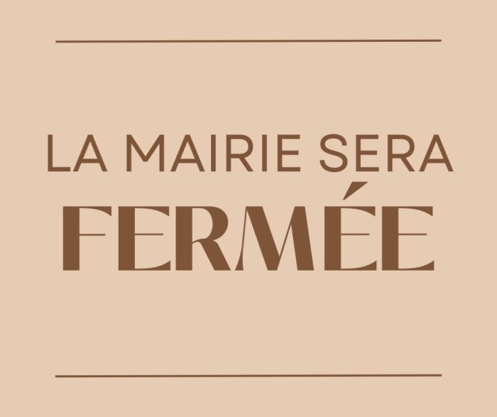 Fermeture de la Mairie pendant les vacances de Noël