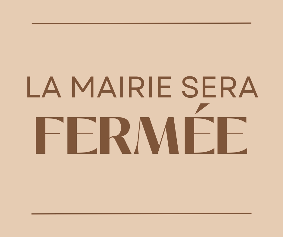 Fermeture de la Mairie pendant les vacances de Noël