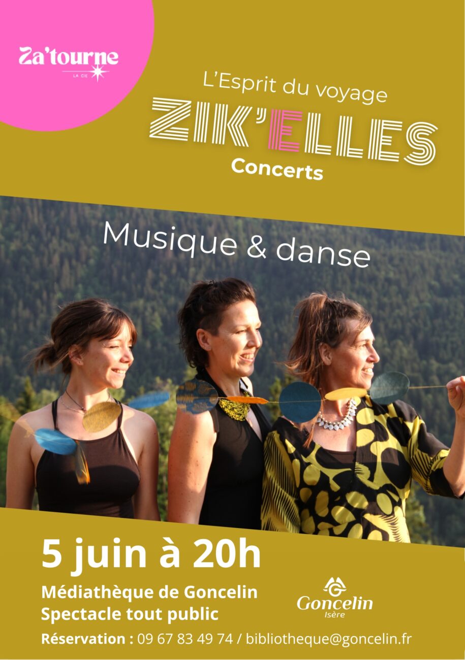 Spectacle Zik&rsquo;elles à la Médiathèque