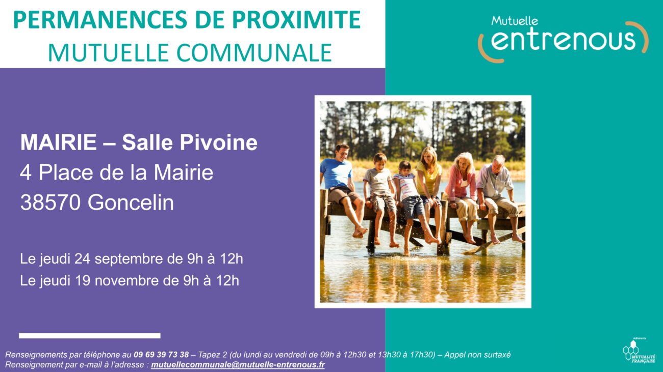 Permanences de la Mutuelle communale Entrenous à Goncelin